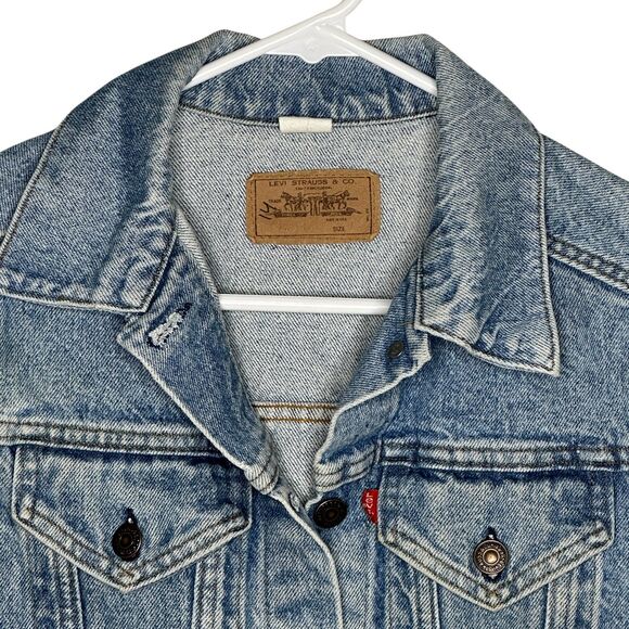 Vintage 70s/80s Levi’s USA-Made Denim Trucker Jacket Size Large - Picture 4 of 12